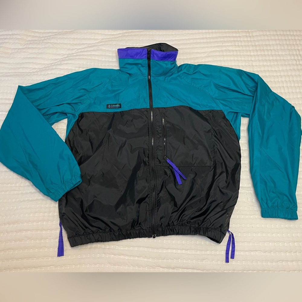 Vintage Columbia Color-Block radial sleeve Windbreaker Size: Medium